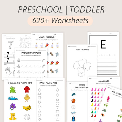 Fun & Engaging Worksheets for Preschool Kids